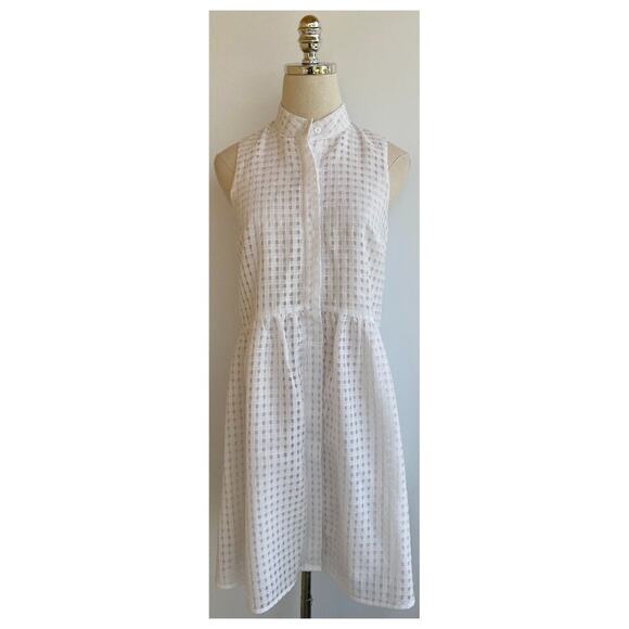 Tuckernuck Dresses & Skirts - Tuckernuck Sleeveless Waffle Burnout White Shirt Dress sz XS